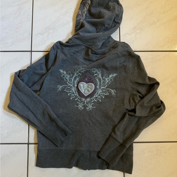 Victoria’s Secret Track Jacket. Full Zip Hoodie. Vintage. Size: Large - Picture 4 of 7